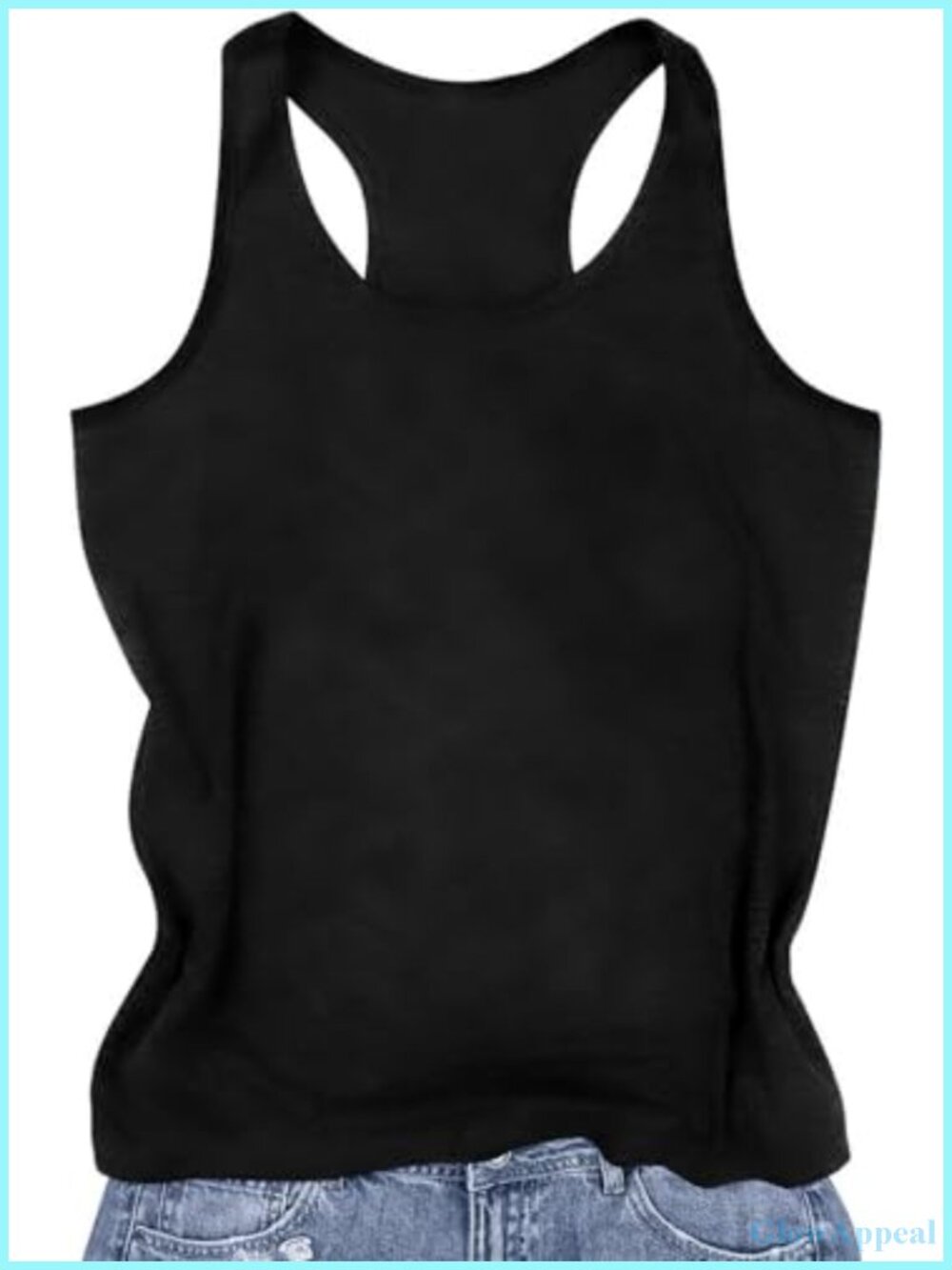Women's Racerback Tank Top Sleeveless Summer Round Neck